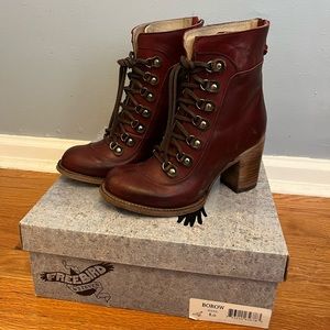 Freebird by Steven Burgundy Heeled Boots